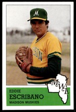 1983 Fritsch Madison Muskies 17 Eddie Escribano Madison Muskies Baseball Card