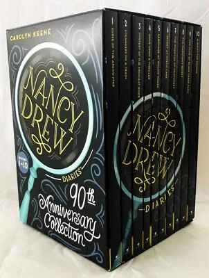 New NANCY DREW 90th Anniversary Collection Boxed Set Diaries Books 1-10 Keene - Imagem 1 de 4