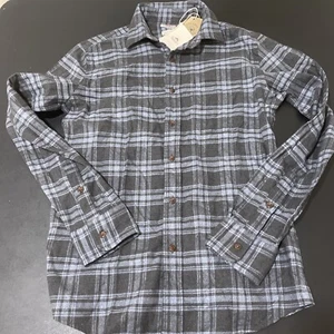 Faherty Stretch Featherweight Flannel Shirt Organic Hudson Street plaid XSmall - Picture 1 of 8