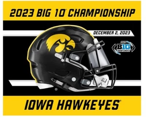 2023 Iowa Hawkeyes BIG 10 Championship Game 15x18 Rally Towel - Picture 1 of 1