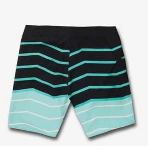 Volcom Big Boy's Blue Mod Swipe Stripe Boardshorts, 27 ( 14) - Picture 1 of 1