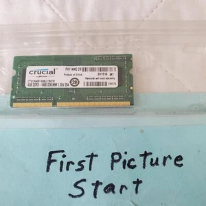 Memoria para computadora portátil Crucial 4 GB DDR3-1600 SODIMM - Imagen 1 de 5