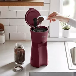 NEU MR.COFFEE Eiskaffeemaschine mit wiederverwendbarem Becher und Kaffeefilter