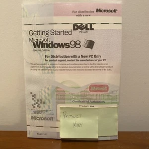 Microsoft Windows 98 SE Second Edition Dell Getting Started CD, Floppy & Manual - Picture 1 of 2