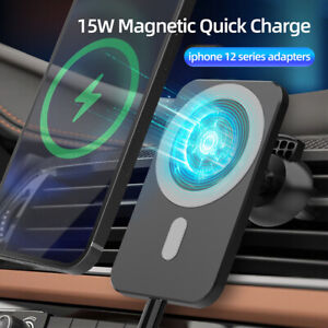 Car Wireless Fast Charger Magnetic Phone Mount Holder for iPhone 12 Pro MAX Mini