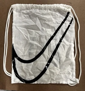 Nike Air Zoom White Black Logo Storage Dust Bag 17.5"x13.5" String Closure New - Picture 1 of 2