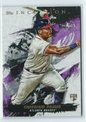 2021 Topps Inception #63 Cristian Pache RC Braves # 1 Prospect Rookie, Free S&H  - Image 1 of 2