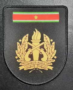 Suriname Korps Politie Polizeiabzeichen, Police Patch selten Gold für Offiziere - Bild 1 von 3