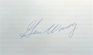 Gene Woodling New York Yankees 1949-1954 Signed 3x5 Index card JSA COA AQ52858 - Picture 1 of 3