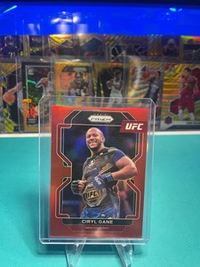 2022 Panini Prizm UFC CIRYL GANE No 101 RED PRIZM #'d /299 🔥📈