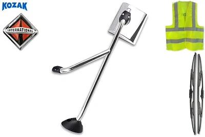 Espejo retrovisor cromado lado izquierdo International Harvester ProStar 2002-2017 Foto 1 de 4