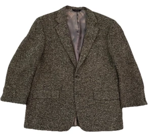 SOUTHWICK 2 Button Tweed Wool Blazer Jacket 43R Sports Coat Brown Made In USA - Picture 1 of 10