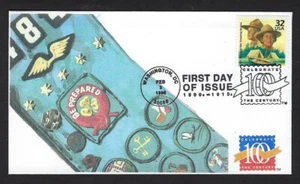 1998 Boy Scouts CTC # 3183j FDC BSA merit badge sash - Picture 1 of 1