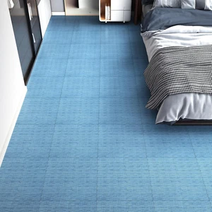 Navy Blue Vinyl Peel and Stick Flooring Tiles - 30 Pack, 12X12In Waterproof, Rem - Picture 1 of 8