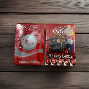 Coca Cola NASCAR Racing Family Bicycle Playing Cards NEW SEALED - Picture 1 of 5