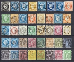 Frankreich 1849/1890 - Tolle Sammlung 40 Briefmarken Napoleon Ceres - Sehr guter Zustand 1. Wahl - Bild 1 von 12
