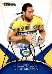 Signed 2016 Parramatta Eels NRL ESP Traders Card - Tepai Moeroa - Picture 1 of 3