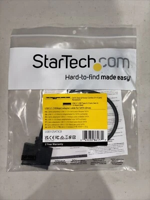 StarTech SATA Data & Power Combo 3.1 To 2.5 Cable Hard Drive Adapter NEW  - Image 1 of 4