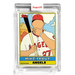 Mike Trout Topps Project 70 Fucci #27 /5630 1976 Design with Box - Picture 1 of 2