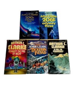 Lot of 5 Arthur C. Clarke Vintage Science Fiction Paperbacks from the 1960s/80s - Picture 1 of 5