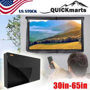 Cubierta de TV Exterior 30"-65" 600D Impermeable Protector de Televisión LCD Pantallas Planas - Imagen 1 de 7
