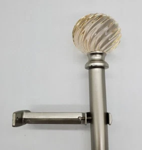 Paige 1" verstellbare Gardinenstange - silber, zwei Größen - Bild 1 von 2