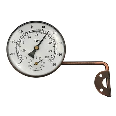 Outdoor Thermometer Garden Patio Outside Wall Greenhouse Sun Terrace - IN-271 - Image 1 of 4