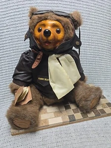 Vintage Robert Raikes Bears 12” Ace Wood Face Limited Edition - Picture 1 of 11
