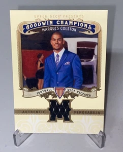 2012 Upper Deck Goodwin Champions Authentic Memorabilia Marques Colston #M-MC - Picture 1 of 4