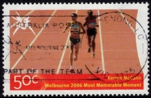Estampilla 50c Kerryn McCann 2006 de los Juegos de la Commonwealth (4) buena usada - Imagen 1 de 1
