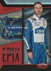 2016 Certified Epix Mirror Red #1 Jimmie Johnson /75 - NM-MT