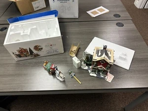 Vtg Dept 56 Snow Village Silver Bells Christmas Shop Gift Set #55040 Retired  - Picture 1 of 24