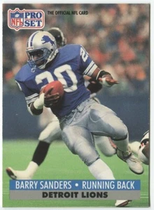 1991 Pro Set #502 Barry Sanders Detroit Lions - Picture 1 of 2