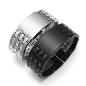 Edelstahl Metall Uhrenarmband Armband Schließe Ersatz 24/26/28 mm - Bild 1 von 10