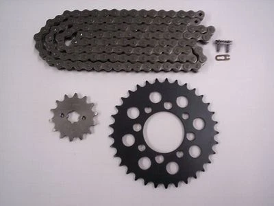 JUEGO/KIT CADENA HONDA CB250 NIGHTHAWK PIÑÓN NUEVO 14/33 Y JUNTA TÓRICA 1991 1992 - 2008 Foto 1 de 3