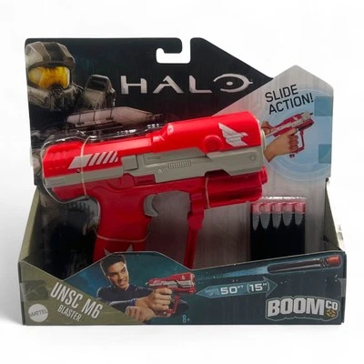 Halo UNSC M6 Red Blaster [Pistola] con 5 Dardos [BOOMco] - Mattel 2015 - Nuevo en Caja Foto 1 de 4