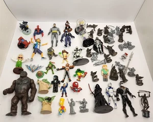 Action Figures Collection Bulk Lot Marvel Star Wars Minecraft Etc.. COL-1590 - Picture 1 of 24