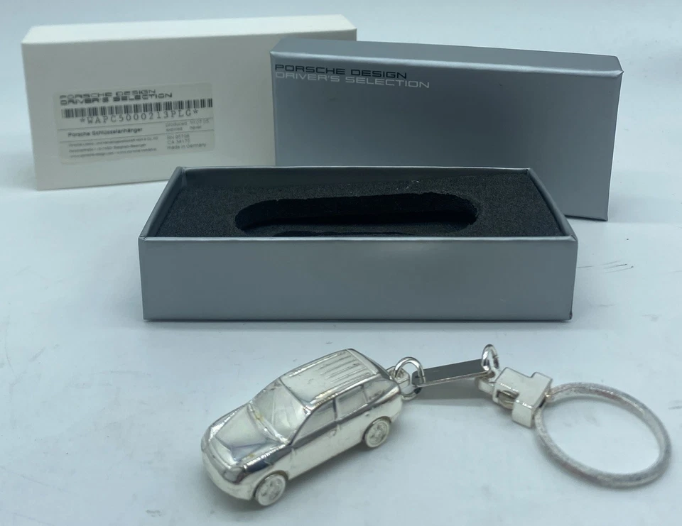 Portachiavi miniatura placcato argento WAPC5000213PLG Porsche Cayenne NOS #3079 - Immagine 1 di 4