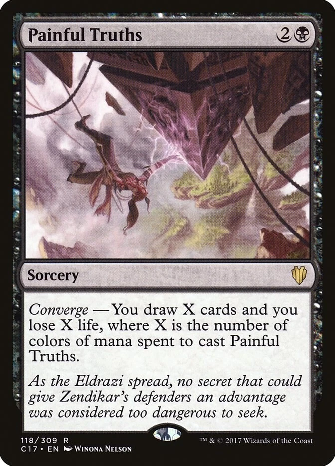 Painful Truths 118 LP Normal Commander 2017 MTG EN - Image 1 of 1