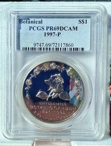 1997-P Botanic Garden Commemorative Silver Dollar PCGS PR69DCAM💥 - Picture 1 of 4