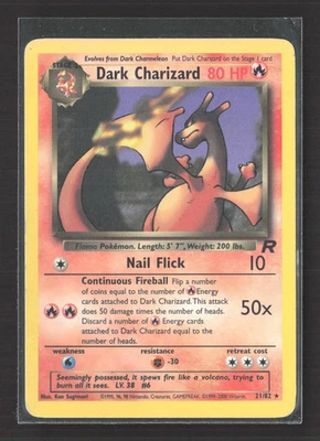 Pokemon 2000 Team Rocket Dark Charizard #21/82 - Image 1 of 2