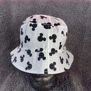 Disney Mickey Mouse wendbarer Fischerhut Schlapphut schwarz weiß Grafikdruck - Bild 1 von 7