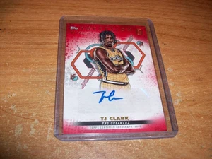2022-23 Topps Inception Red OTE Basketball TJ Clark Auto Card 41/75 - Foto 1 di 3