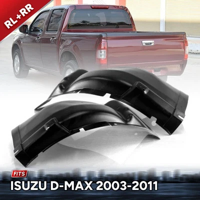 Par de guardabarros interior de plástico LR trasero para Isuzu D-Max Holden Rodeo 2003-2011 Foto 1 de 4