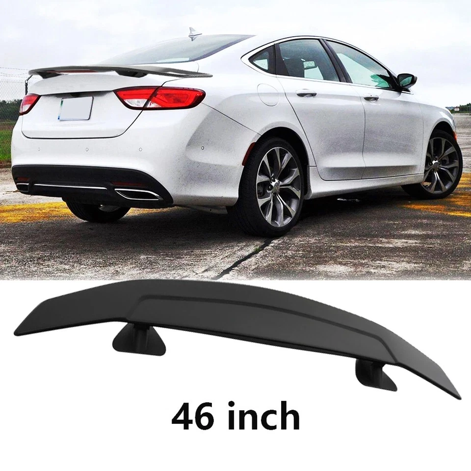 46" Rear Car Trunk Spoiler Lip Racing Style Wing Matte Black For Chrysler 200 - Image 1 of 4