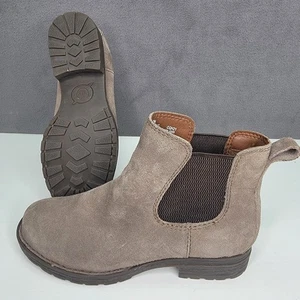Born Boots Womens Size 7M Taupe Suede Chelsea Ankle Pull On Casual F55517 CQH21 - Picture 1 of 12