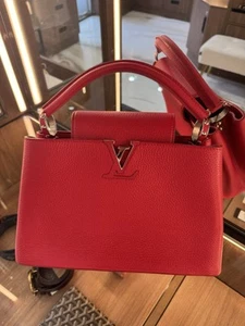 Louis Vuitton Taurillon Capucines BB Red - Picture 1 of 13
