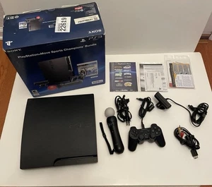 Sony PlayStation 3 Slim Move 320GB Charcoal Black Console (PS398311) - Picture 1 of 18