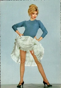 Vintage Brigitte Bardot Postcard 1950s 1960s Sam Levin Risque Garters - Picture 1 of 2