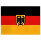 LARGE GERMAN FLAG PATCH embroidered iron-on GERMANY Aufnäher Deutschland HUGE